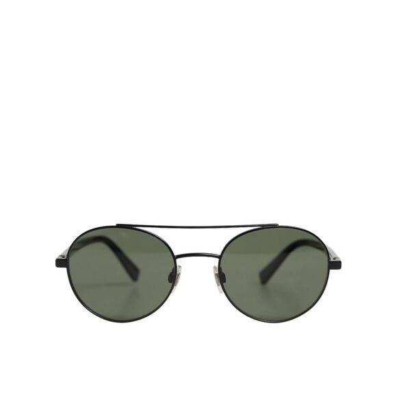 Dolce & Gabbana Matte Black Steel Frame Gray Lens Women's Sunglasses